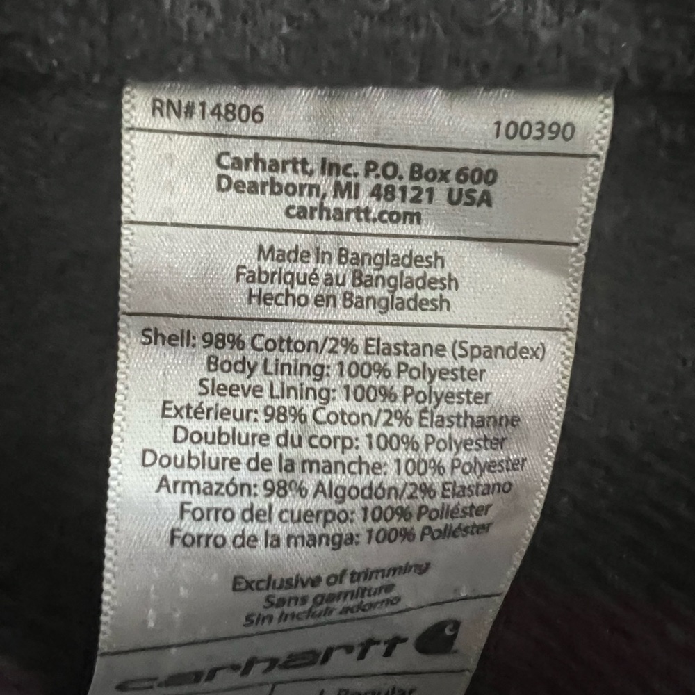 Vintage 1970’s Distressed Carhartt Blanket Lined Denim Detroit Jacket Large - Picture 7 of 15